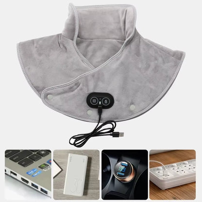 ThermaRelief™ Heated Neck & Shoulder Wrap – Soothe Tension, Melt Stress Away